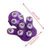Palm Shaped Massage Glove Body Massager with 9 360 Degree Roller Metal Roller