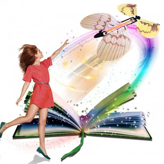 Toy Surprising Exquisite Iron Wind Up Butterfly Tricky Toy for Birthday