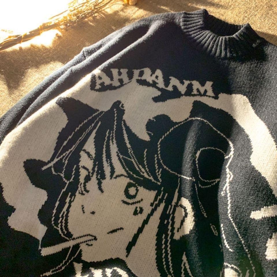 Новый мужской осенне-зимний свободный модный пуловер-свитер