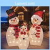 Inserted Snowman 2d Led Lights For Christmas Decor For Courtyard Terrace Parties