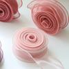 10Yards/Roll Sheer Chiffon Ribbon Organza Satin Ribbons For Gift Wrapping Decoration Wedding Bouquets Wreath Sewing Supplies