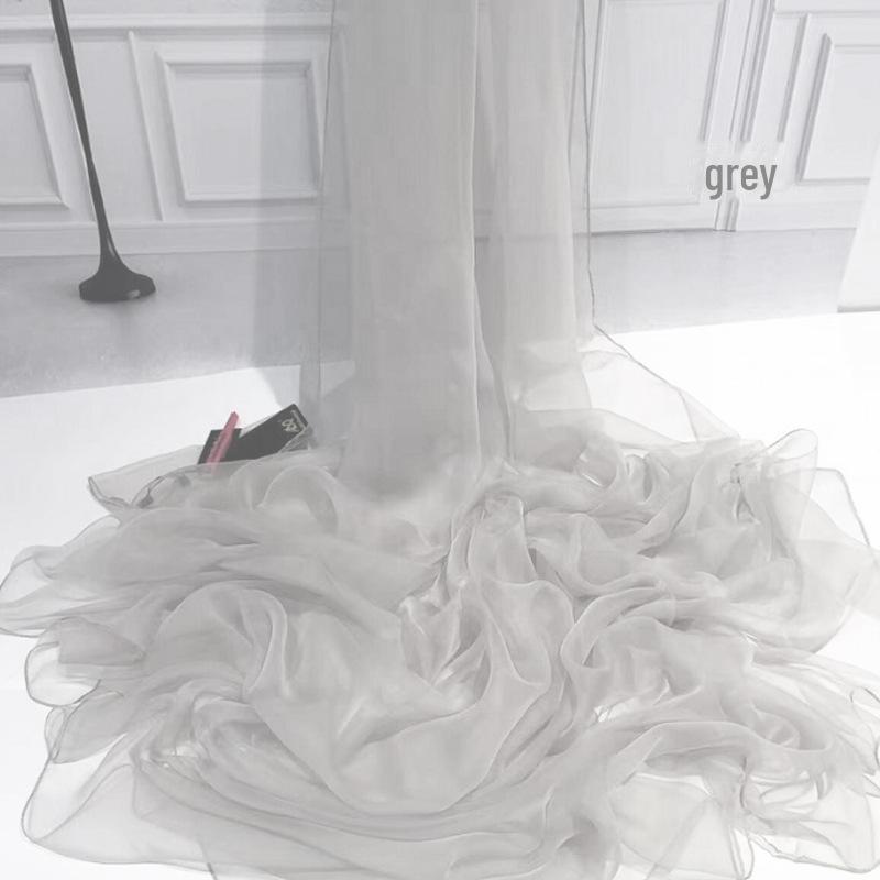 Ultra-thin Ice Silk Women's Scarf: Solid Color, Sunscreen, Beach-Friendly, Popular Style, One-Piece