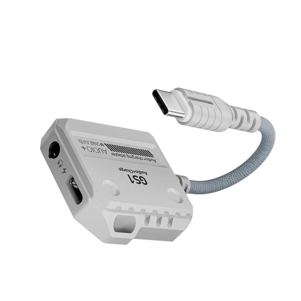 Адаптер быстрой зарядки USB C 2 в 1 с высоким разрешением звука и мощностью 60 Вт, подходит для любителей игр и музыки