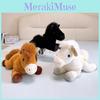 Плюшевая лошадка с мягким коротким мехом, животное-игрушка для детей, мягкая игрушка для детей