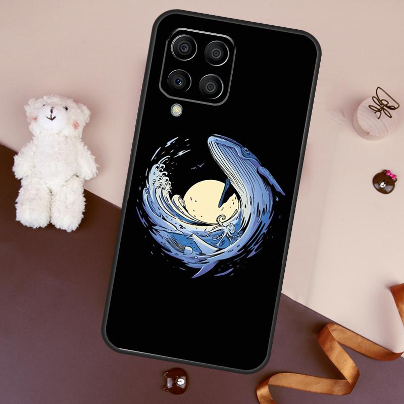 Whale Fish Wave Sea Case For Samsung Galaxy M06 M53 M13 M31 M11 M35 M55 M15 M56 M36 M16 M12 M32 M52 M14 M34 M54
