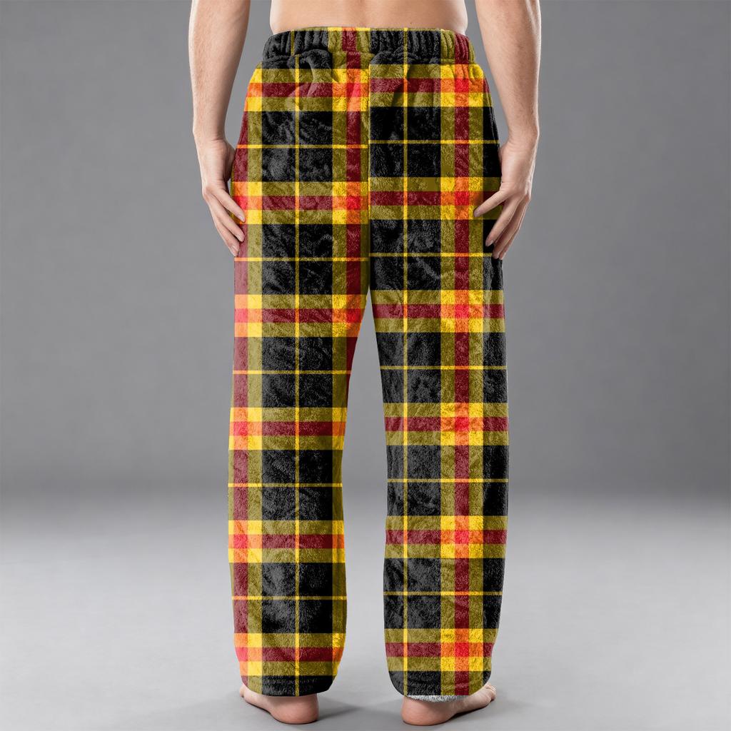 Мужские фланелевые повседневные брюки с карманом, Повседневные брюки с принтованным карманом, Домашние брюки для сна