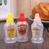 4 шт. Мини-бутылочка для соуса 40 мл, контейнеры для кетчупа, меда, томатов, салата, многоразовые переносные банки для соуса, дозаторы для приправ