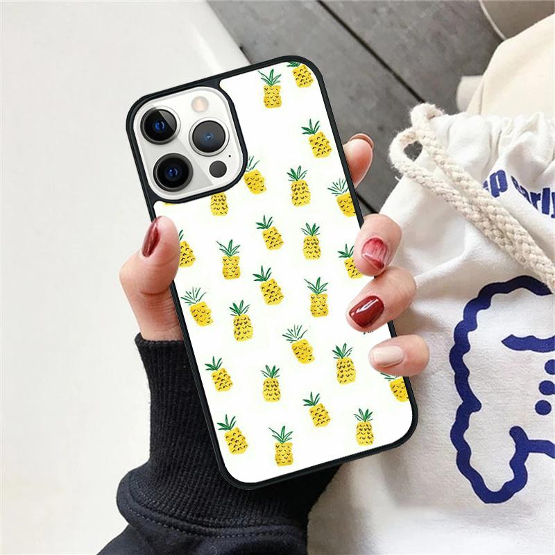 Tropical Pineapple Phone Case For iPhone 17 Air 15 16 Cover 11 13 14 Pro Max 12 Plus Max Fundas