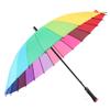 Зонт-радуга MAYDU с 24 спицами и длинной ручкой