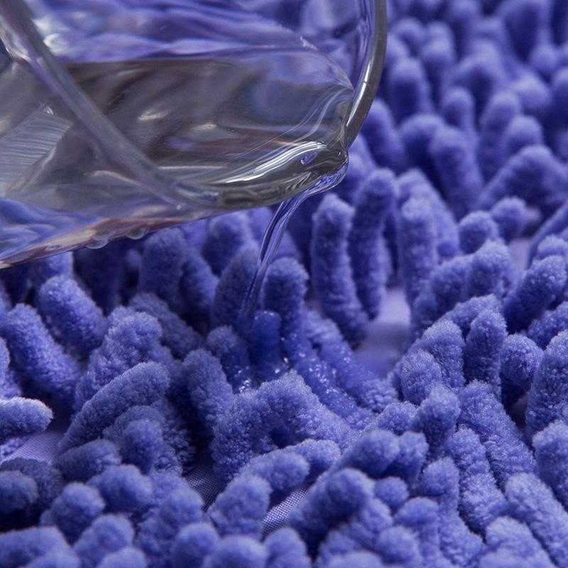 Коврик для пола Ковер Прихожая Водопоглощение Коврик для ног Ванная Машинная стирка Спальня Нескользящий коврик Домашний Полукруглый Шенилл