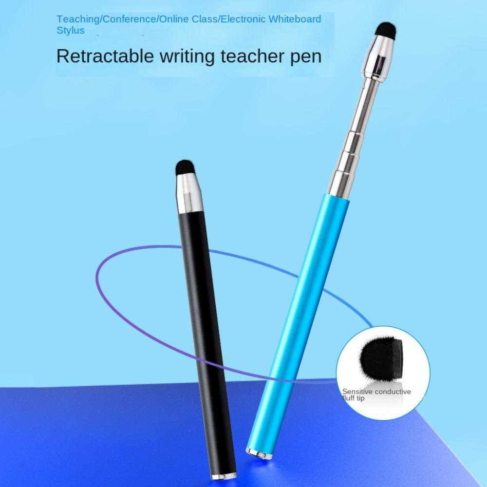 Stainless Steel Teaching Stick Retractable Handheld Presenter New Touch Screen Pen Teaching Tools