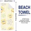 Cute Chibi S-Sponge BobS Soft Portable Travel Towel Unisex Lightweight Microfiber Oversized Sand Free Quick Dry Beach Towel