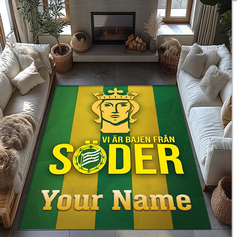 Hammarby Printed Crystal Velvet Rug Non‑Slip Crystal Velvet Carpet For Sofa Bedroom Indoor Home Decoration