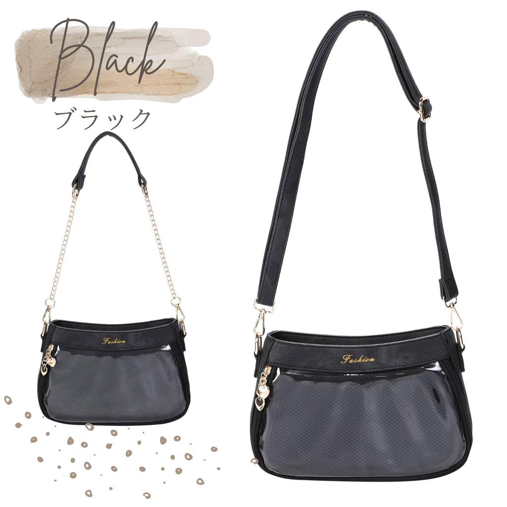 Ита-бэг через плечо Маленький ита-бэг Ита-бэг для взрослых Сумка для ошикацу Ита-бэг мини Сумка через плечо Сумка-тоут Черный Белый Кожаный стиль Стильный Милый Ошикацу