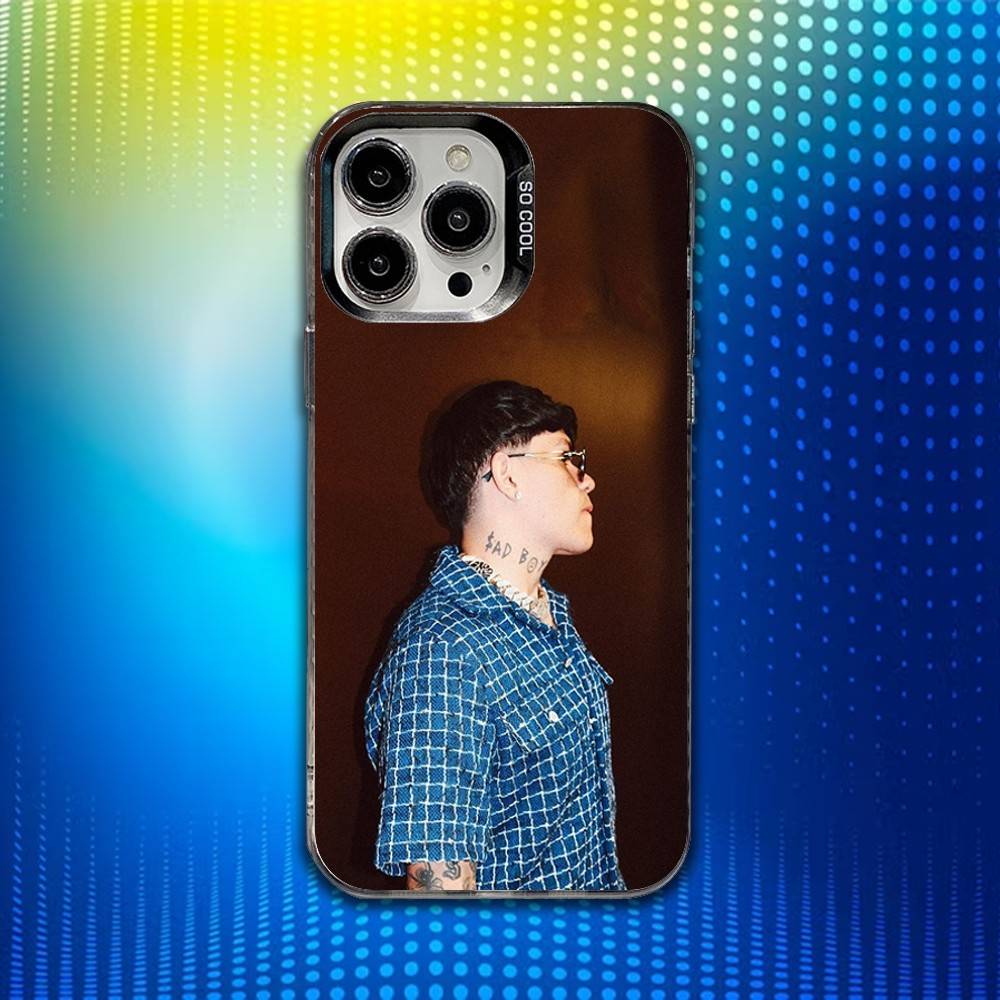 J-Junior H Певец ROCK Чехол для телефона iPhone 16,15,14,13,12,11,Mini,Pro,SE,MAX Белый Матовый Ударопрочный Чехол