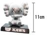 Фигурка KAWS Companion с качающейся головой, деформированная версия (Серебряный)