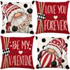 Valentine's Day Printed Cushion Cover Polyester Printed Home Living Room Sofa Decoration Cushion Cover Bedroom Cushion Cover