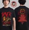 Slayer Hell Awaits Коллекция к 40-летию Разорванная пополам Футболка Унисекс Футболка