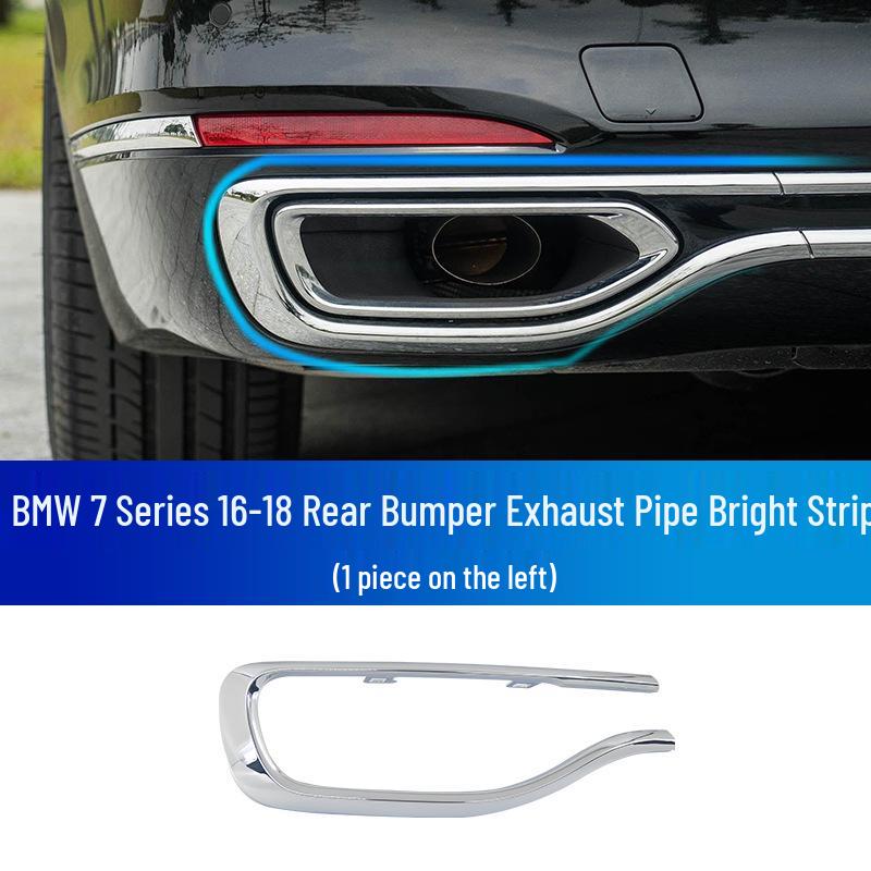 BMW 7 Series Rear Lip & Exhaust Decorative Strips for 730Li, 740Li, 750LI by Mansory