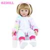 BZDOLL 60 см Мягкий винил Реборн Кукла-малыш Тканевое тело Девочка 24 дюйма Принцесса Младенцы Блондинка Бебе Ребенок Подарок на день рождения