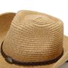 Outdoor Hat with Plastic Large Brim Sun Hat, Western Cowboy Style Straw Hat, Light and Easy To Carry, Suitable for Giving To Friends and Family