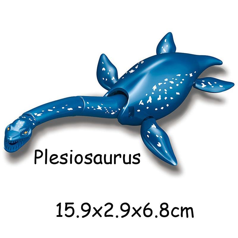 Приключение с животными Морского мира Мозазавр Плезиозавр Модель Акулы Конструктор Просвети Прототип Кирпичики Игрушки Для Детей