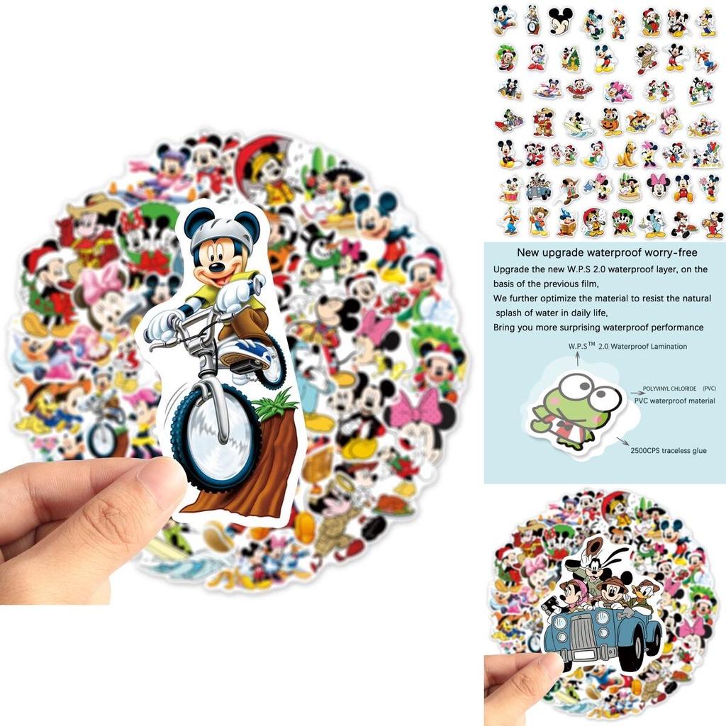 Disney Minnie Mouse Waterproof Stickers For Suitcase Guitar Car Computer 50pcs