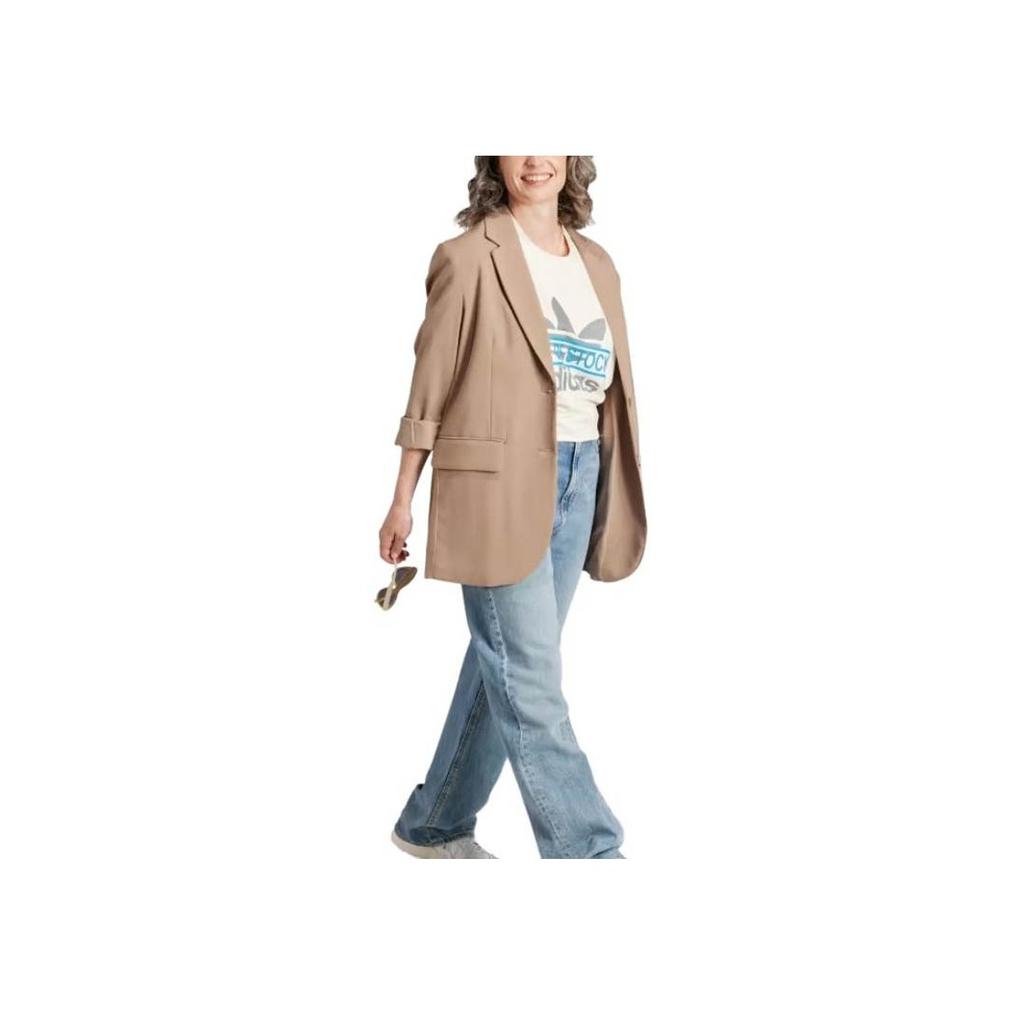 Adidas Футболка Originals X Ksenia Schnaider Collaboration с круглым вырезом, свободная, однотонная, с коротким рукавом, женские топы, цвет: белый IU4760