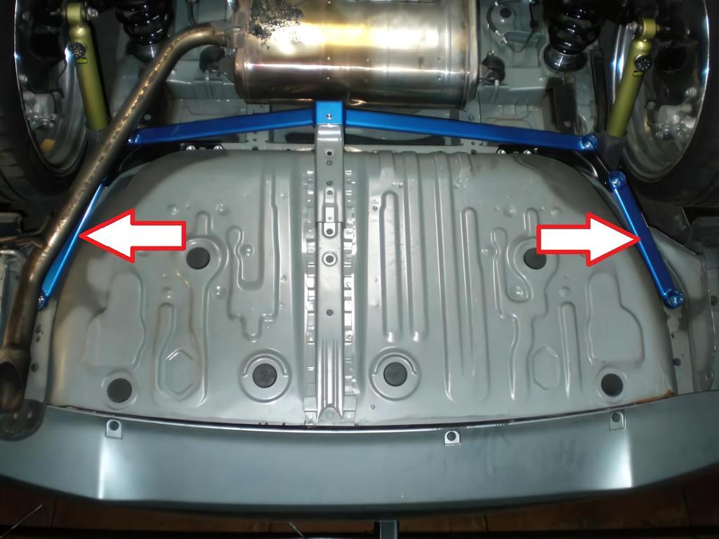 Боковая распорка Cusco Power для Toyota Estima 925 492 RS (Задний пол)
