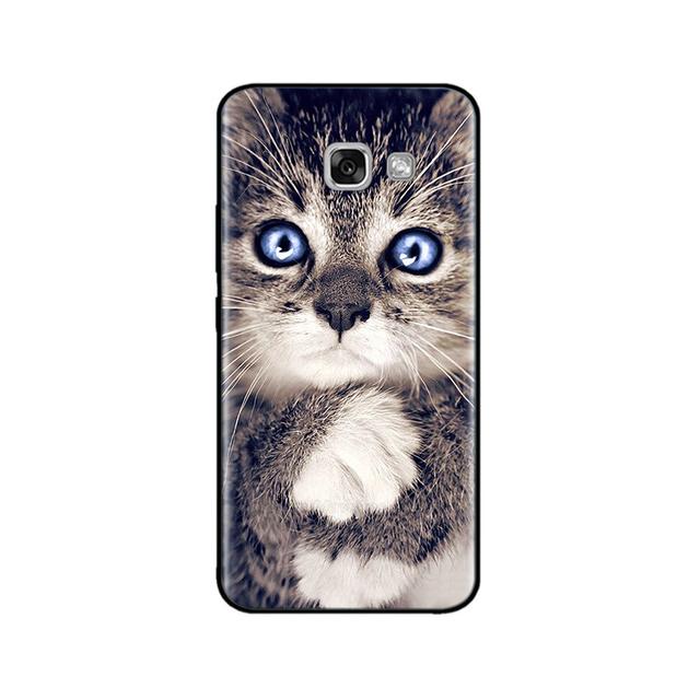 For Samsung Galaxy A3 2017 Case Silicon Soft Black Case For Samsung A7 A5 A3 2017 Case Cute Printed Tpu Bumper Phone Cover