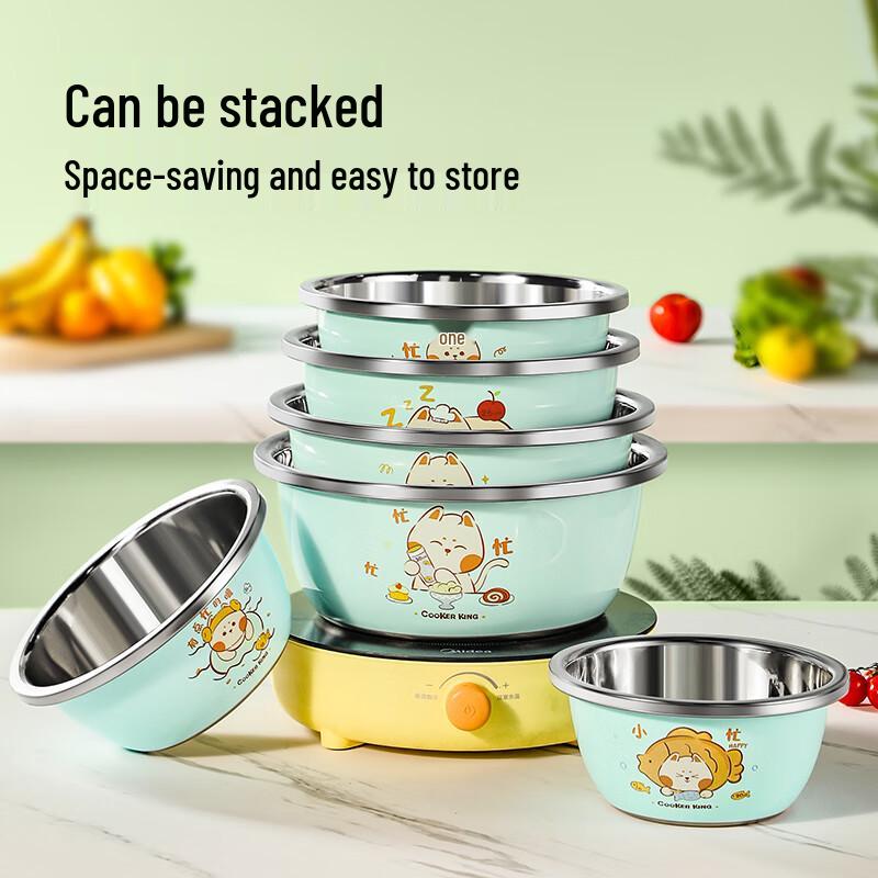 COOKER KING 304 Stainless Steel Food Prep Bowl
