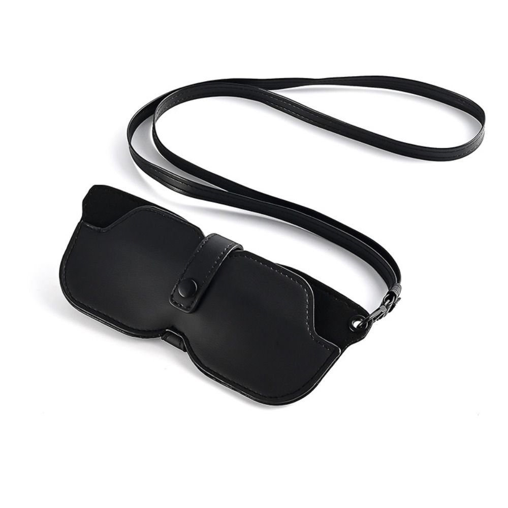 Portable Sunglasses Storage Clip Solid Color Eyeglasses Case  Sunglasses Pouch