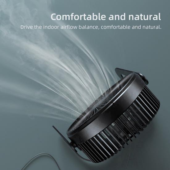 Настольный вентилятор с питанием от USB, вращающийся на 360 градусов, регулируемый, маленький, с 5 лопастями, быстрое охлаждение, низкий уровень шума, большой воздушный поток, мини-вентилятор, товары для дома