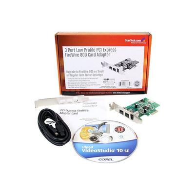 Адаптер PCI Express на 3 порта FireWire - STARTECH - Компактный - 800 и 400