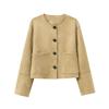 2025 Women's European & American Suede Effect Street Fashion Jacket