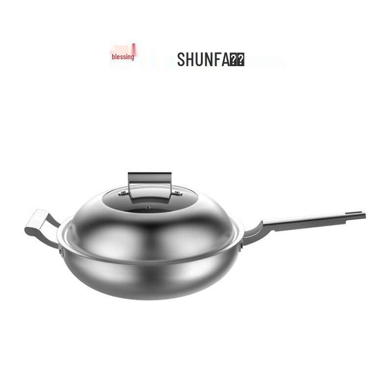 Shunfa Michu 34cm 3-Ply Stainless Steel Wok