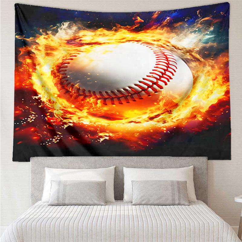 Soccer Ball Bursting Through Tapestry Hanging for Bedroom,Livingroom, Playroom,Decor Art Room Wall Tapestry Holiday and Birthday Gifts