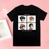 Gorillaz Современная Музыкальная Группа Мультяшные Потрясающие Футболки Для Парней Круглый Вырез Короткий Рукав Обычная Мужская Рост Качество Хип-Хоп Футболка