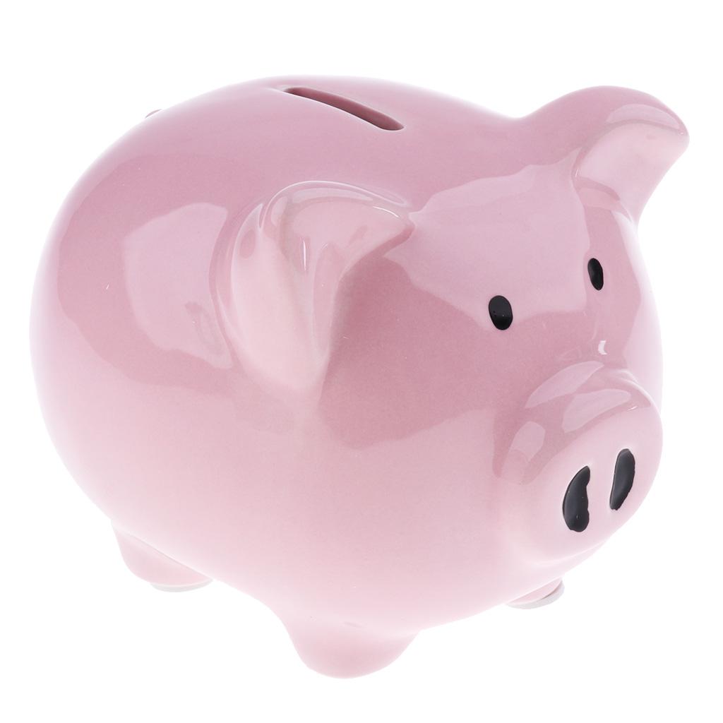 Classic Ceramic Kids Money Box Piggy Bank for Child Savings Coins Holder Medium Size Nursery