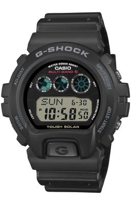 Мужские радиоуправляемые часы Casio Solar Black GW-6900U-1JF.