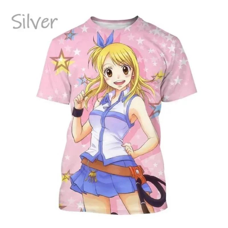 Fairy Tail T-shirt Classic Anime Men and Women 3D T-shirt Casual O-neck Printed Men and Women Short-sleeved T Shirt for Men