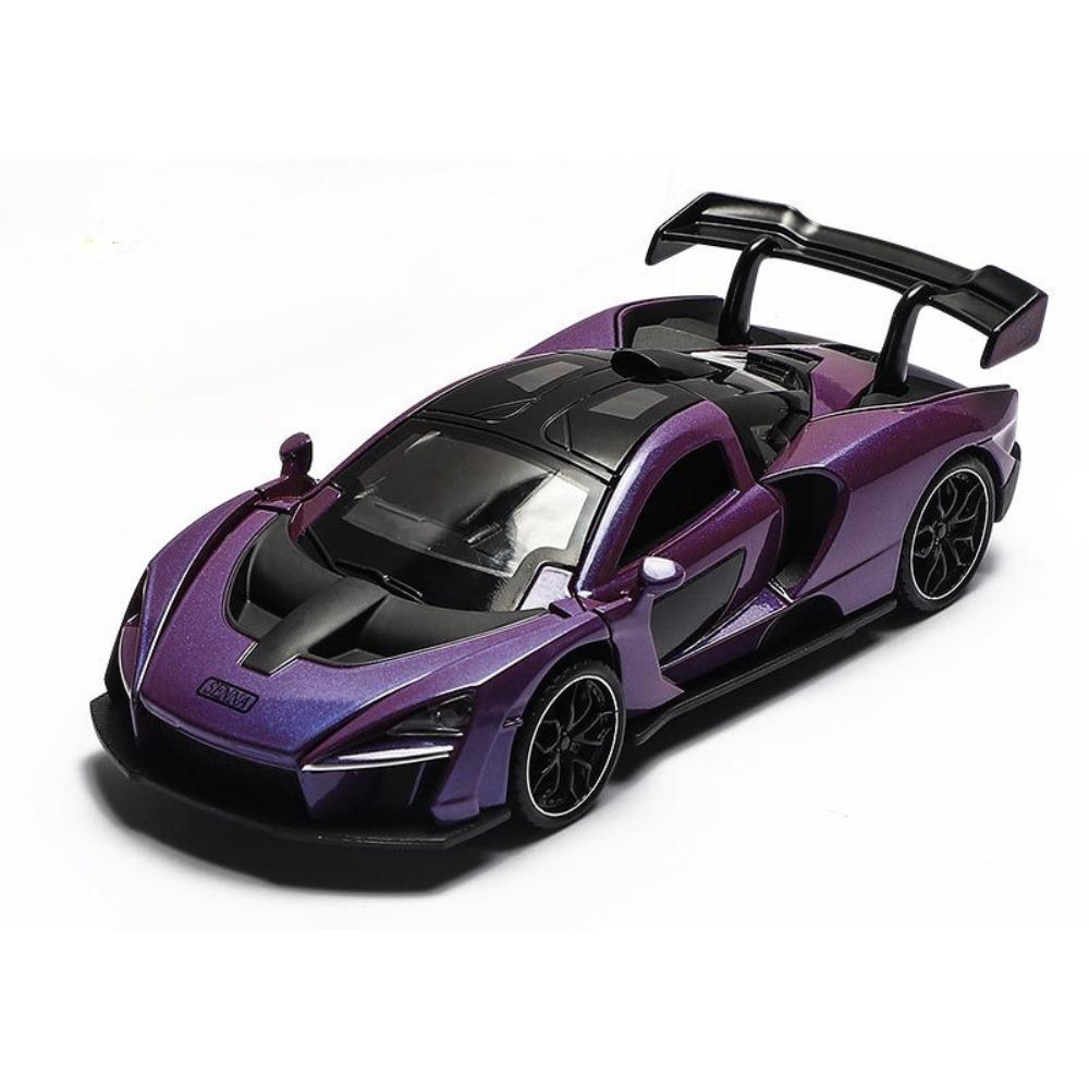 1/32 Модель автомобиля McLaren Senna из сплава Diecasts Металлические игрушечные транспортные средства Модель Симуляция Звук и Свет Коллекция Подарки на День Рождения для Детей