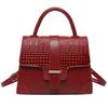 PU Leather Crossbody Bag For Ladies Functional Designs Shoulder Bag Casual Top Handle Purse Office Satchel Purses Red