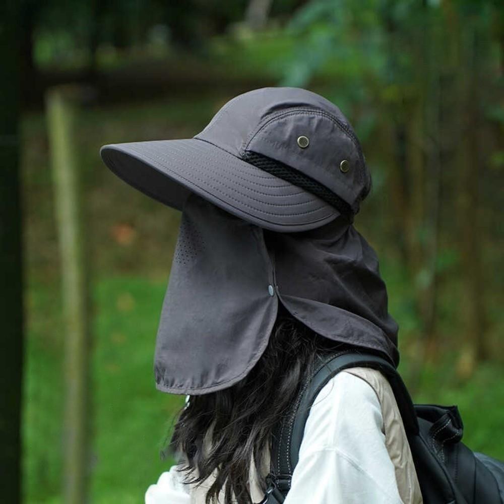 Waterproof Neck Flap Sun Hat Breathable UV Protection Cap Trendy Fishing Hat Unisex