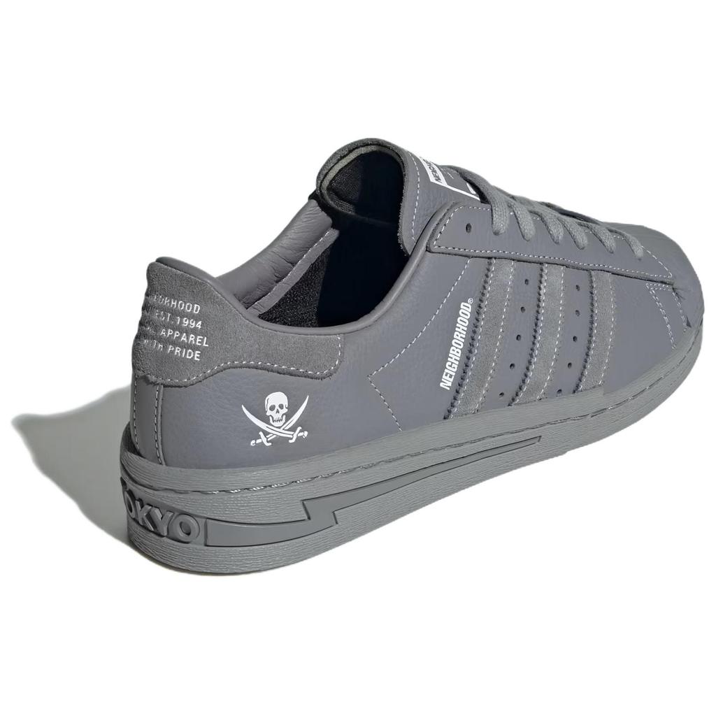 Neighborhood X Adidas Superstar Cement Grey Unisex Sneakers Cloud-White IE6115