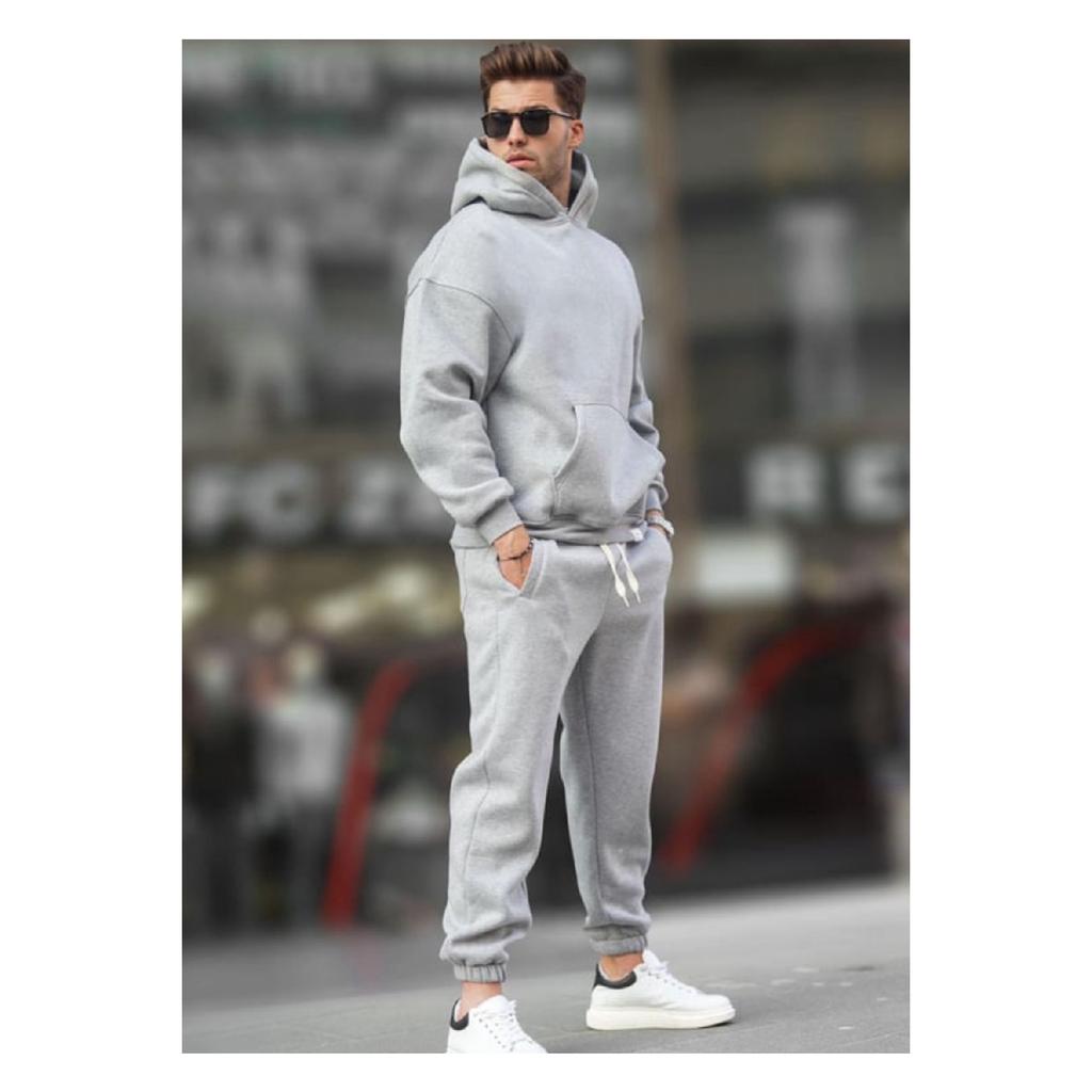 Soft Gray 3 Thread Thick Tracksuit