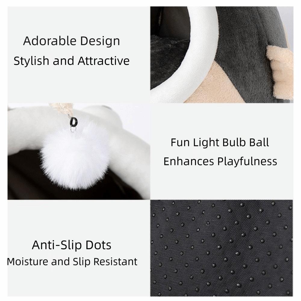 Уютный фонарь-рыба Кошачья лежанка Теплый домик-палатка для кошек Универсальная лежанка для сна домашних животных для кошек и собак