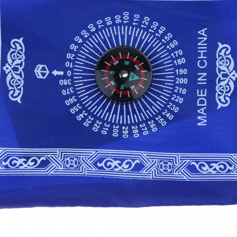 Islamic Prayer Mat Portable Travel Foldable Prayer Rug With Beads for Muslim Office Business Trip Worship