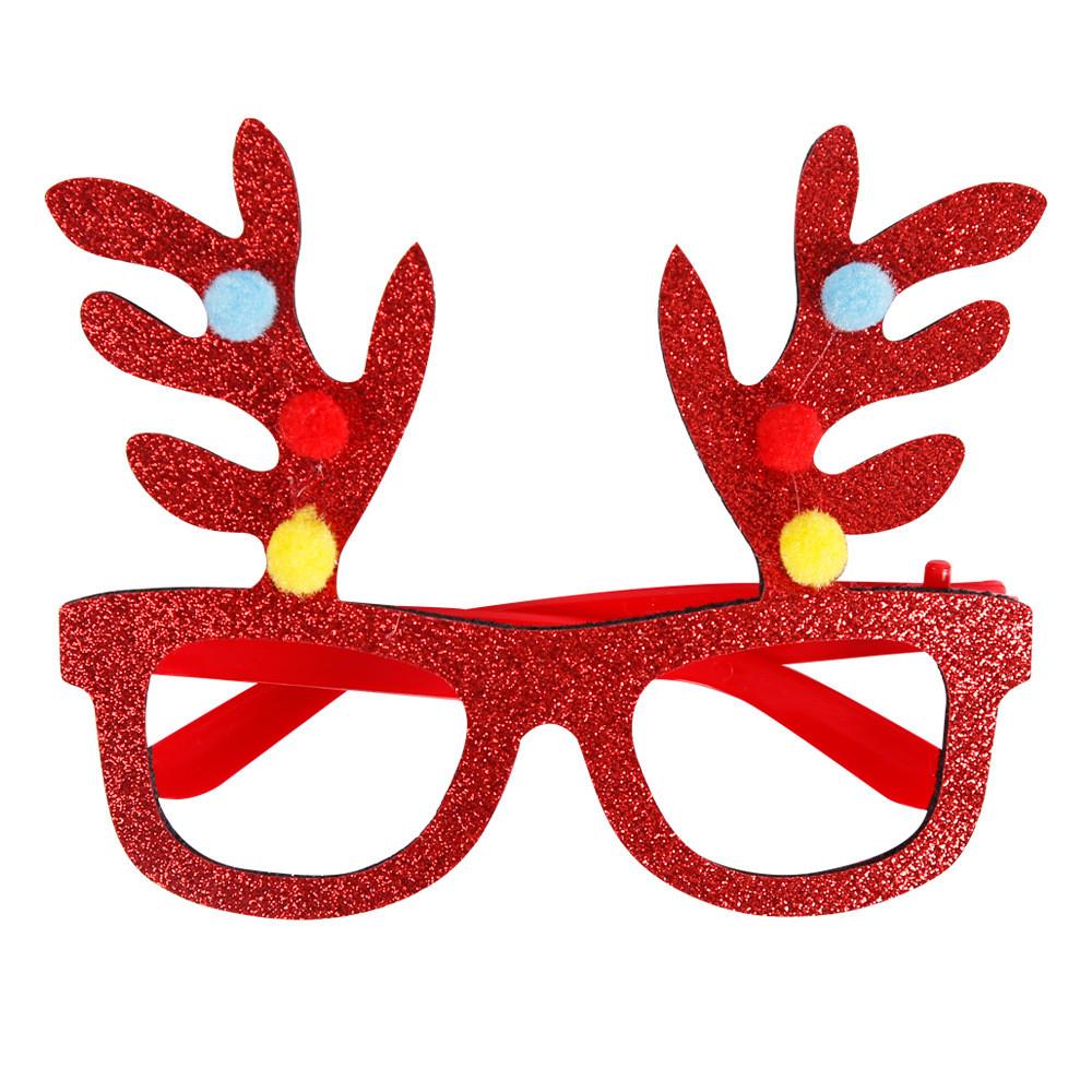 Vibrant Christmas Party Glasses For Children With Playful Reindeer Antlers And Festive Snowman Themes