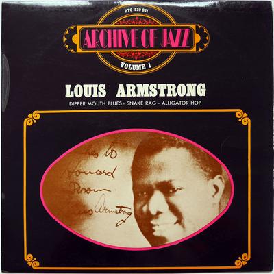 LP Пластинка ЛУИ АРМСТРОНГ - Архив Джаза Том 1 - Louis Ar 529051 BYG 1969 Франция Джаз Б/у